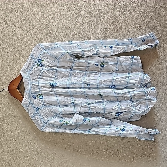 Free People Floral White Top - Picture 4 of 5